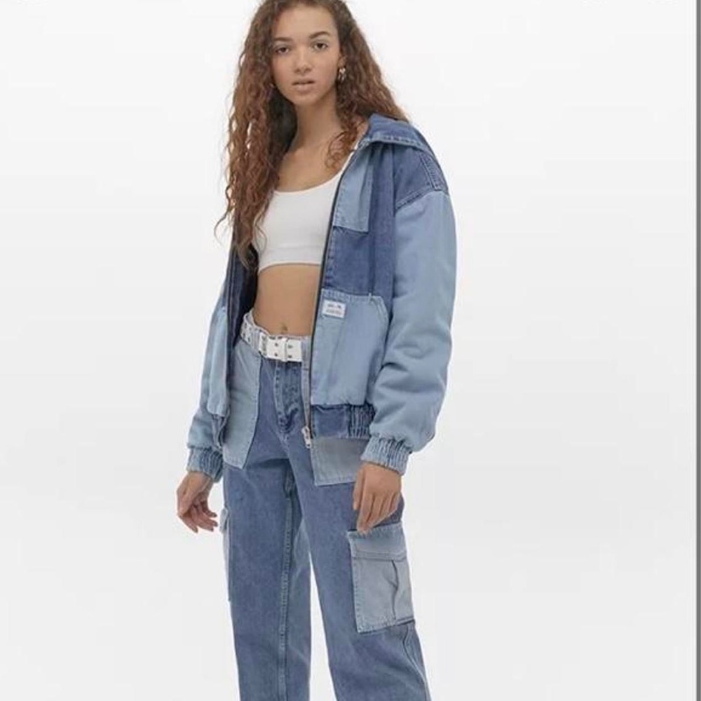 New Bdg Patchwork Denim Hooded Jacket - image 6